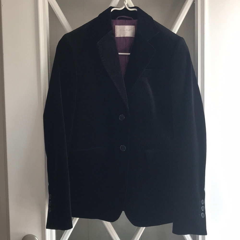 Designer velvet blazer